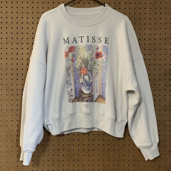 Abercrombie & Fitch Sweatshirt Pullover Matisse Poppy Soft A&F Collection Large - Picture 1 of 6